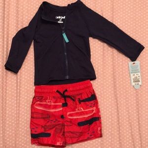 Brand new cat and jack swimsuit top and pants